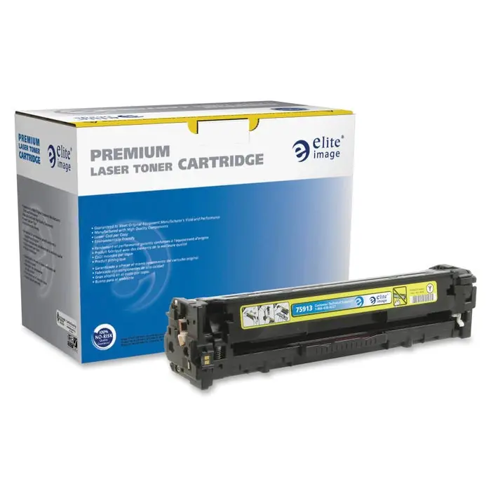 Elite Image Remanufactured Toner Cartridge for HP 212A, Yellow Modern
